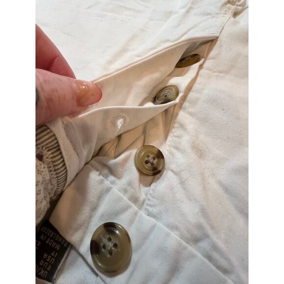 PRIMARK CHINO SHORTS 100% COTTON BUTTON FLY WHITE MENS WAIST 30 INCHES - Picture 3 of 5